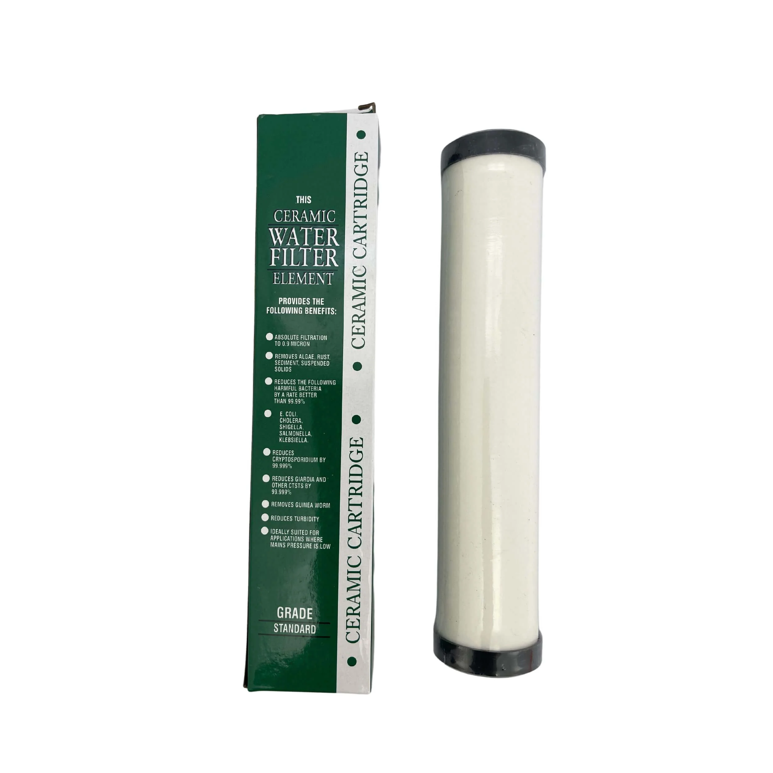 Water filter ceramic double side