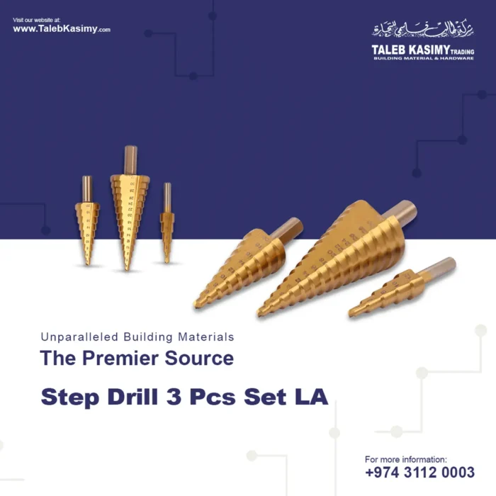 Step Drill 3 Pcs Set LA use