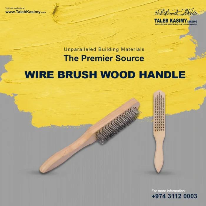 Wire brush wood handle uses