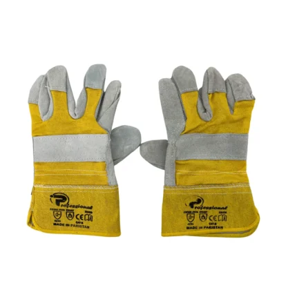 Gloves Leather Yellow