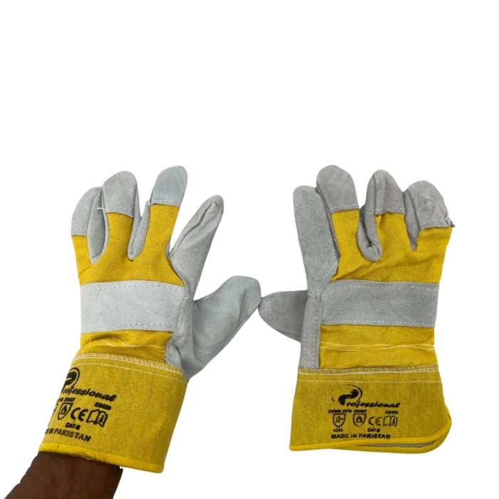 Gloves Leather Yellow usability