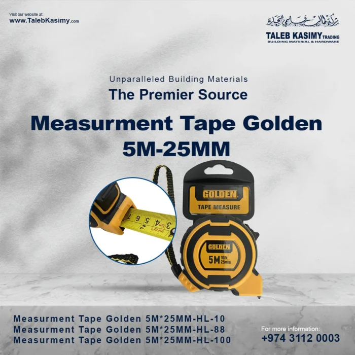 Measurement Tape Golden 5M-25MM pros